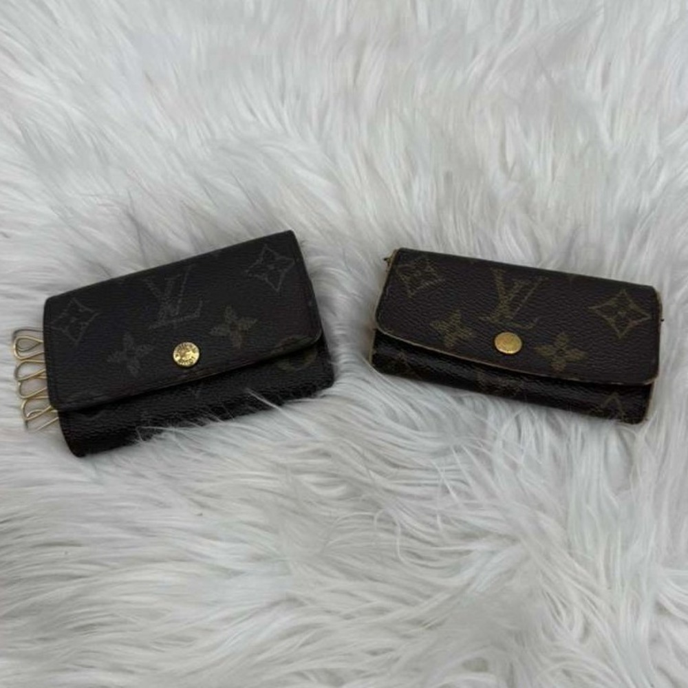 Authentic Louis Vuitton Monogram Wallet &‎ 6 Key Holder Bundle Vintage - Picture 2 of 16